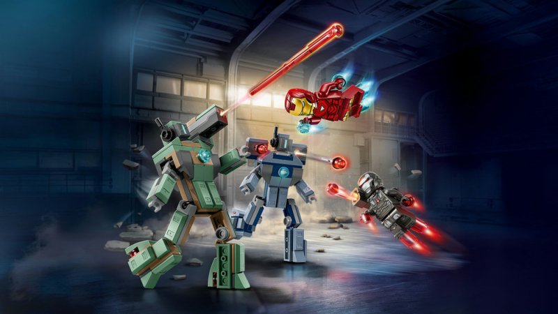 LEGO® ǀ Marvel 76320 Iron Man a War Machine vs. Hammerovy Drony