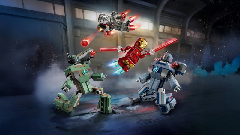 LEGO® ǀ Marvel 76320 Iron Man a War Machine vs. Hammerovy Drony