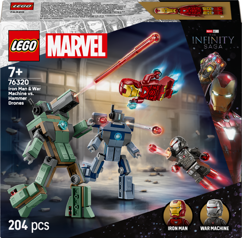 LEGO® ǀ Marvel 76320 Iron Man a War Machine vs. Hammerovy Drony