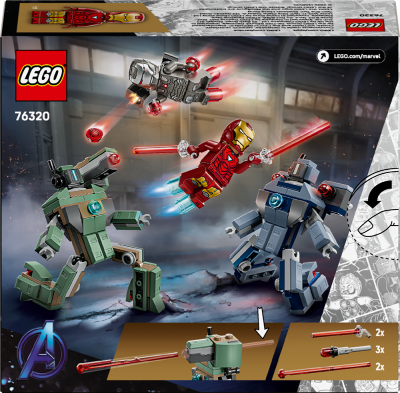 LEGO® ǀ Marvel 76320 Iron Man a War Machine vs. Hammerovy Drony