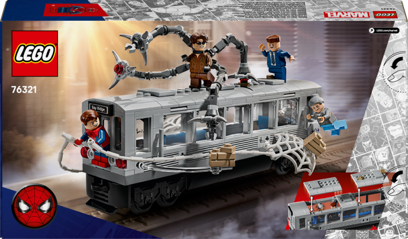 LEGO® ǀ Marvel 76321 Spider-Man vs. Doc Ock: Scéna v metru