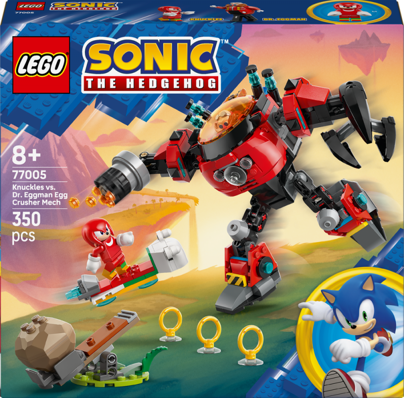 LEGO® Sonic the Hedgehog™ 77005 Knuckles vs. Dr. Eggman: Robotický oblek Egg Crusher
