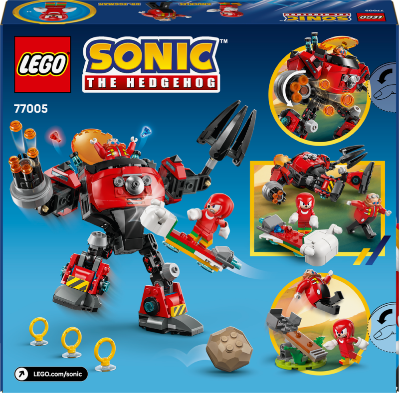 LEGO® Sonic the Hedgehog™ 77005 Knuckles vs. Dr. Eggman: Robotický oblek Egg Crusher