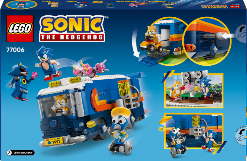 LEGO® Sonic the Hedgehog™ 77006 Velitelské vozidlo týmu Sonic