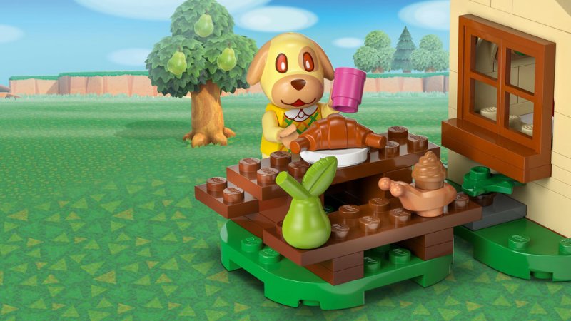 LEGO® Animal Crossing™ 77058 Goldie a její útulný dům