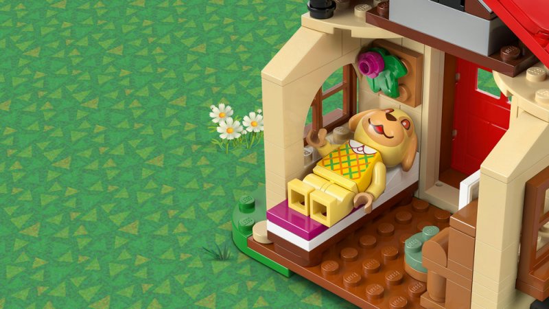 LEGO® Animal Crossing™ 77058 Goldie a její útulný dům
