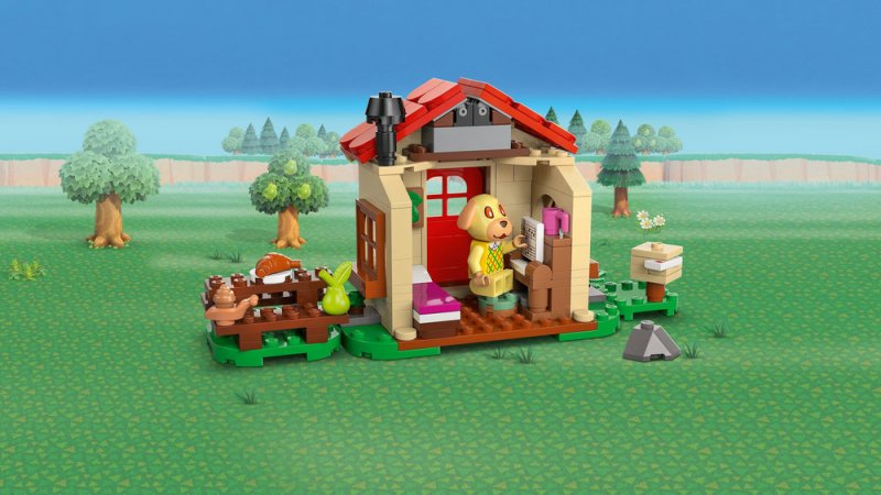 LEGO® Animal Crossing™ 77058 Goldie a její útulný dům
