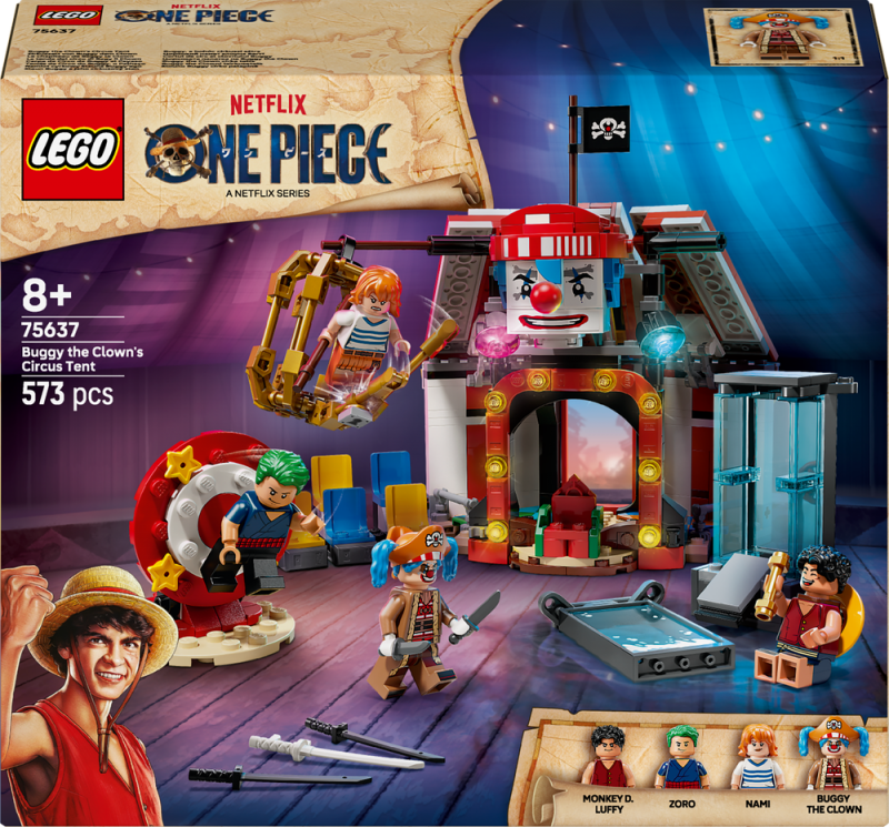 LEGO® ONE PIECE 75637 Klaun Buggy a jeho cirkusový stan