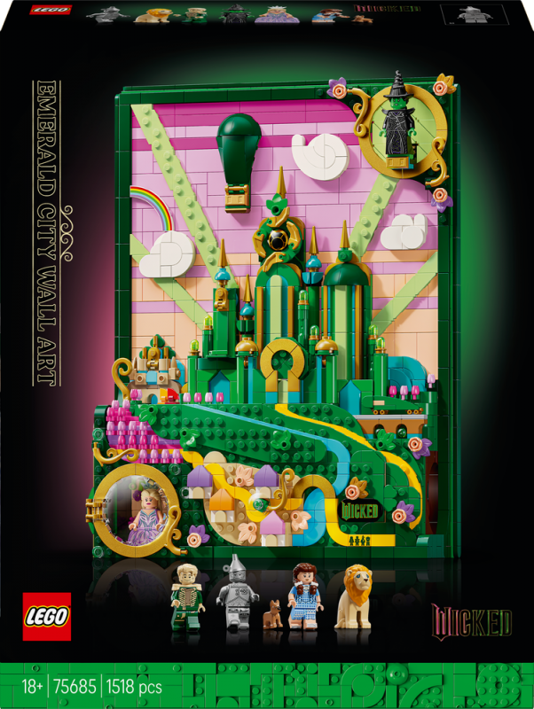 LEGO® Wicked 75685 Nástěnné umění: Emerald City