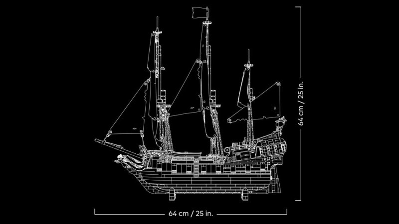 LEGO® Icons 10365 Pirátská loď kapitána Jacka Sparrowa
