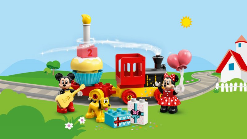 LEGO® DUPLO® │ Disney 10941 Narozeninový vláček Mickeyho a Minnie