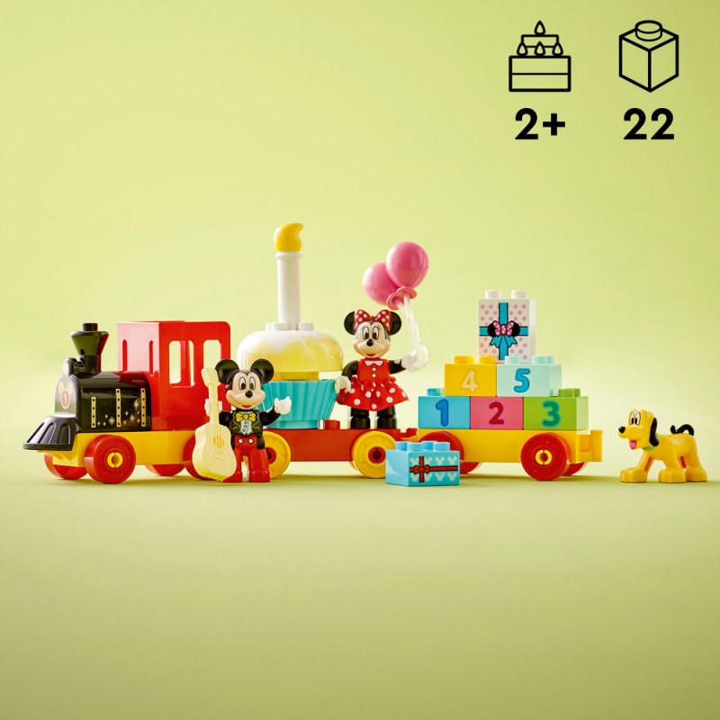 LEGO® DUPLO® │ Disney 10941 Narozeninový vláček Mickeyho a Minnie
