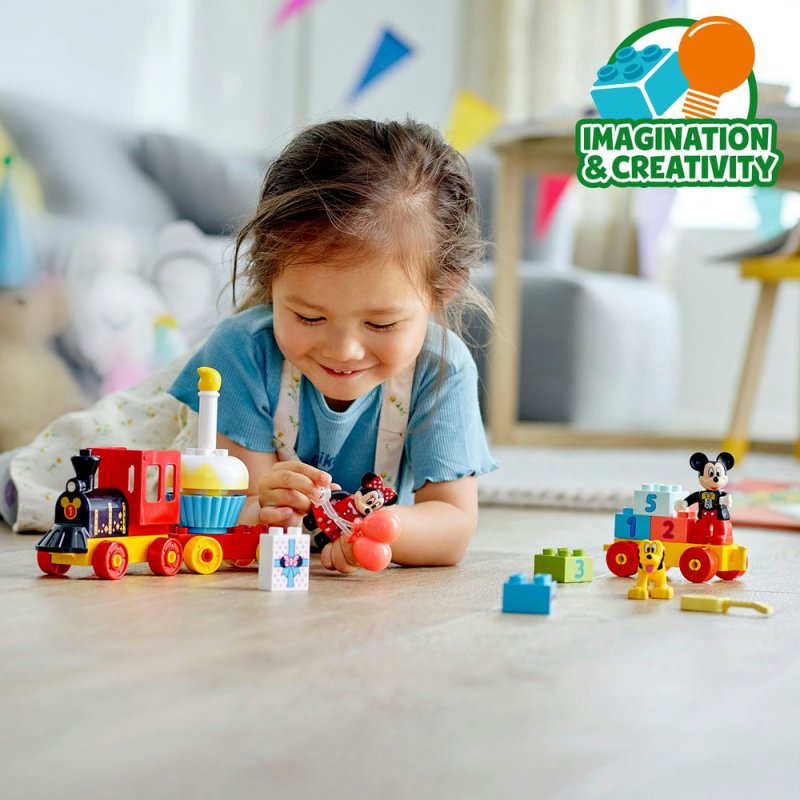 LEGO® DUPLO® │ Disney 10941 Narozeninový vláček Mickeyho a Minnie