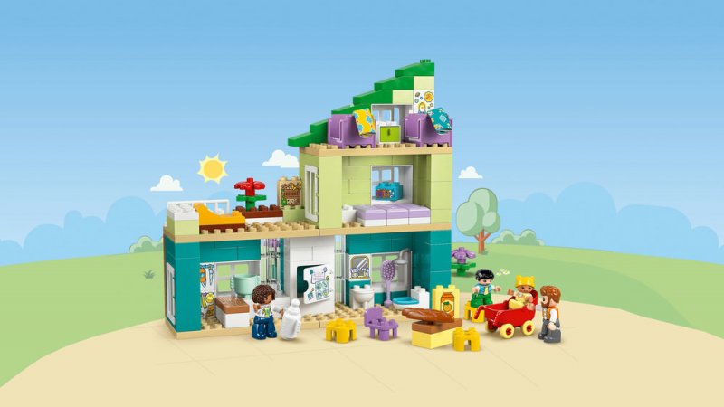 LEGO® DUPLO® 10470 Moderní rodinný dům 3 v 1 s figurkami