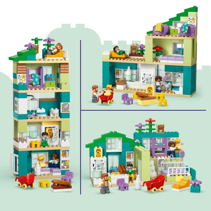 LEGO® DUPLO® 10470 Moderní rodinný dům 3 v 1 s figurkami