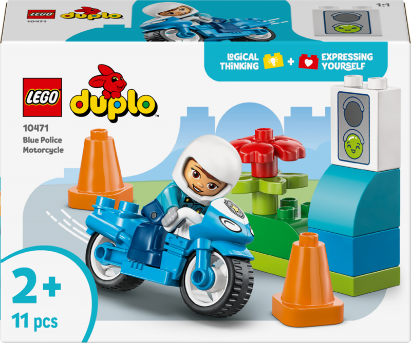 LEGO® DUPLO® 10471 Modrá policejní motorka