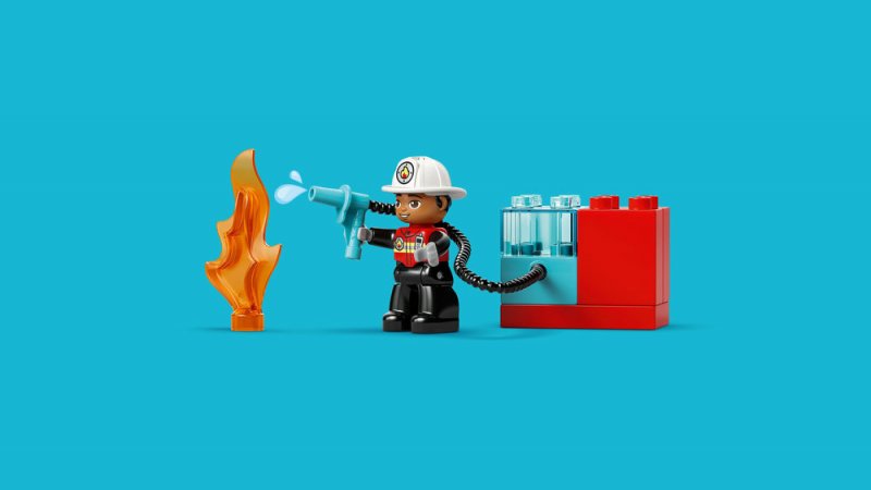 LEGO® DUPLO® 10473 Hasičské auto s hadicí a hasičem