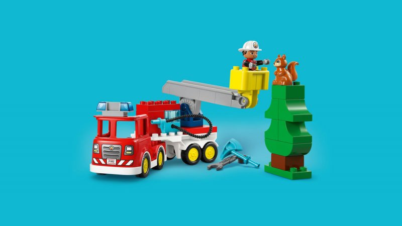 LEGO® DUPLO® 10473 Hasičské auto s hadicí a hasičem