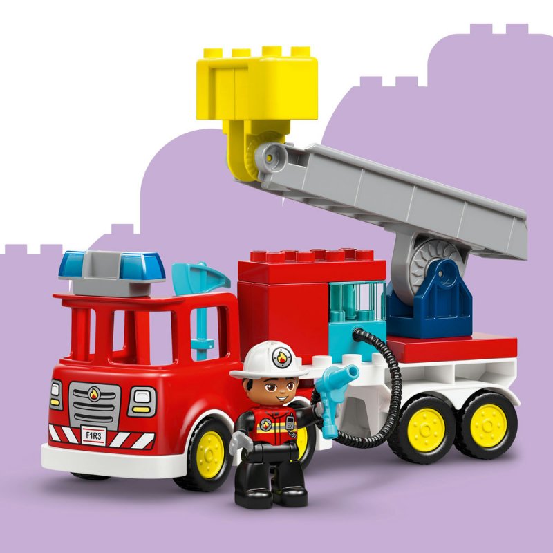 LEGO® DUPLO® 10473 Hasičské auto s hadicí a hasičem