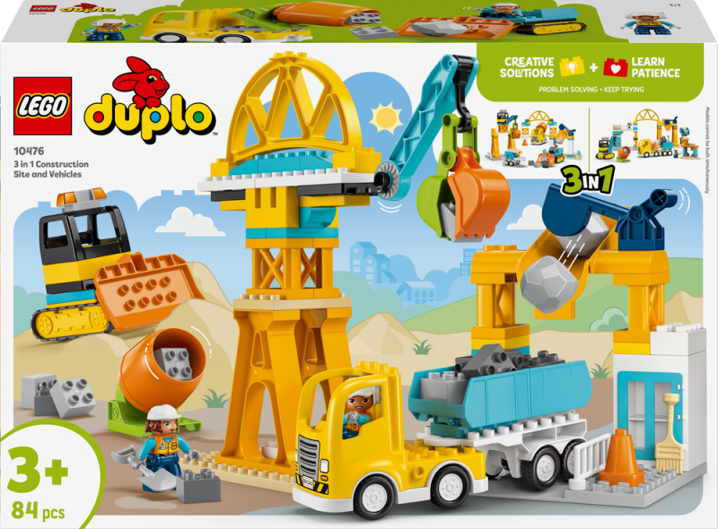 LEGO® DUPLO® 10476 Staveniště a vozidla 3 v 1