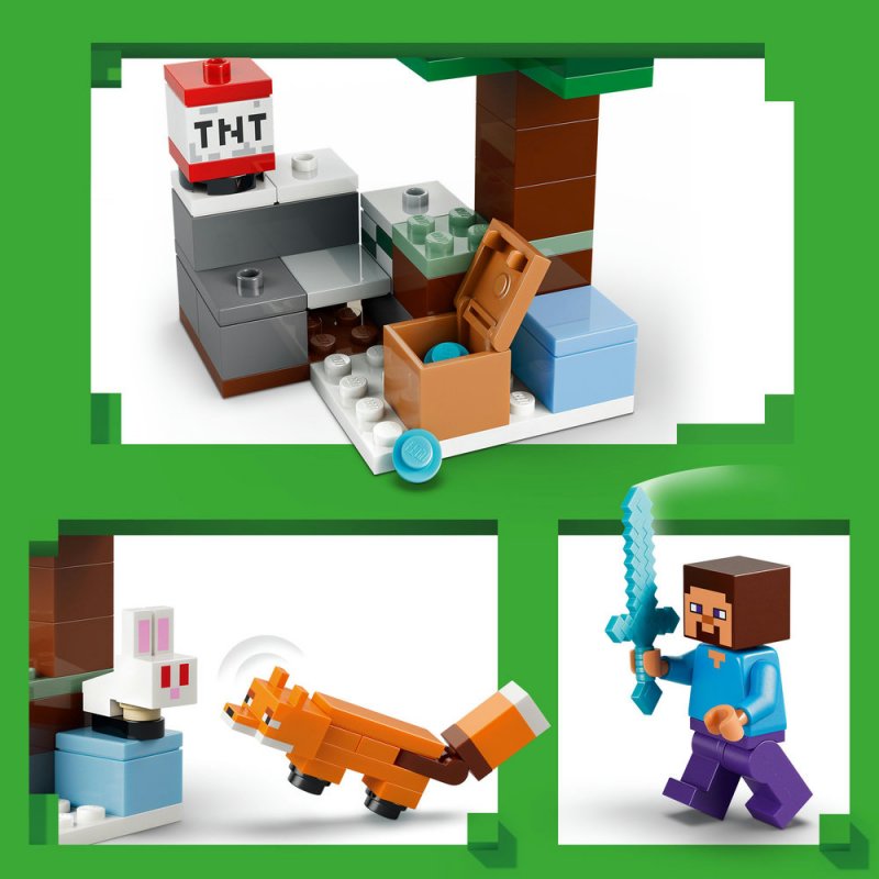 LEGO® Minecraft® 21583 Steve a dobrodružství v tajze