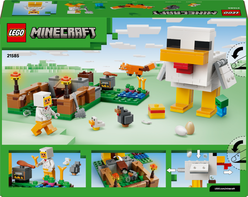 LEGO® Minecraft® 21585 Slepičí farma