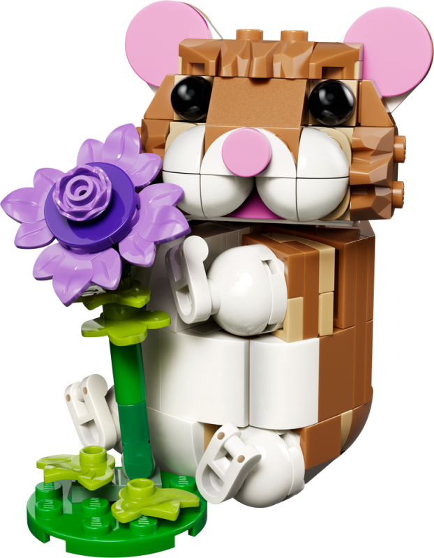 LEGO® Creator 3 v 1 31376 Roztomilý křeček s květinou