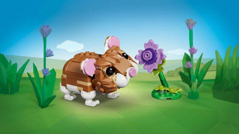 LEGO® Creator 3 v 1 31376 Roztomilý křeček s květinou