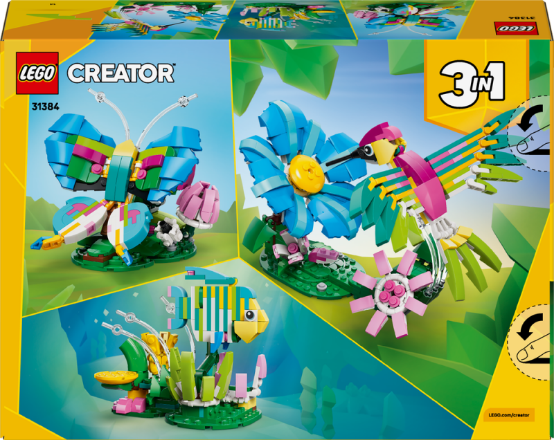 LEGO® Creator 3 v 1 31384 Divoká zvířata: Barevný kolibřík