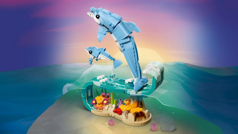 LEGO® Creator 3 v 1 31385 Mořští živočichové: Krásní delfíni