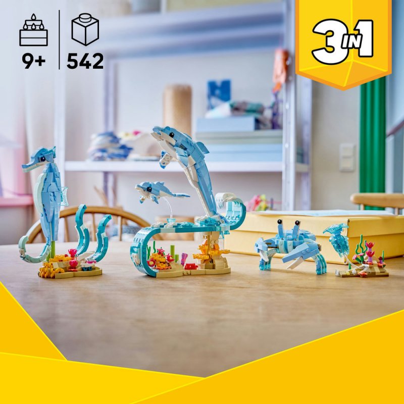 LEGO® Creator 3 v 1 31385 Mořští živočichové: Krásní delfíni