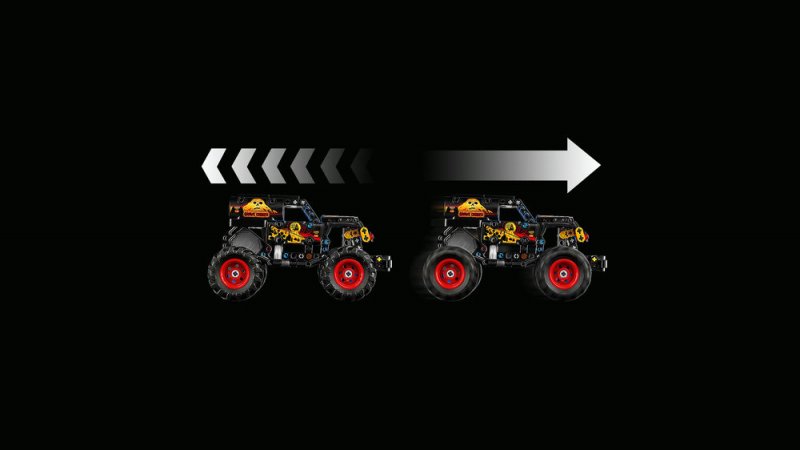 LEGO® Technic 42219 Monster Jam™ Grave Digger™ Oheň a led