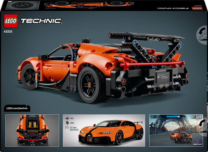 LEGO® Technic 42222 Hyperauto Bugatti Chiron Pur Sport