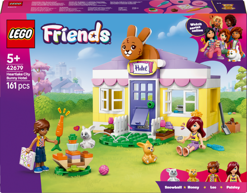 LEGO® Friends 42679 Hotel pro králíčky v městečku Heartlake