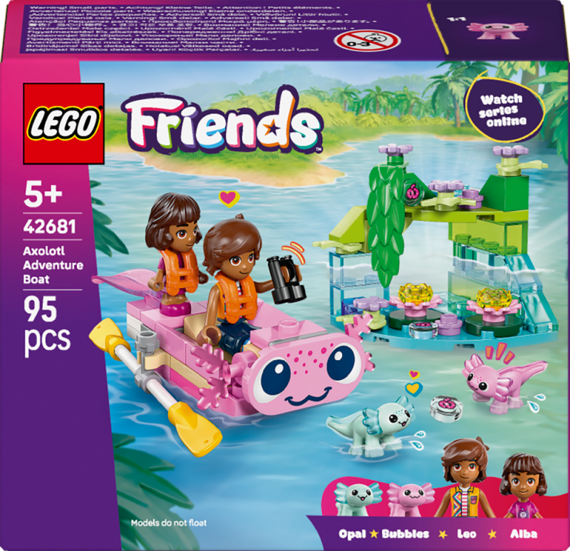 LEGO® Friends 42681 Dobrodružný člun s axolotly