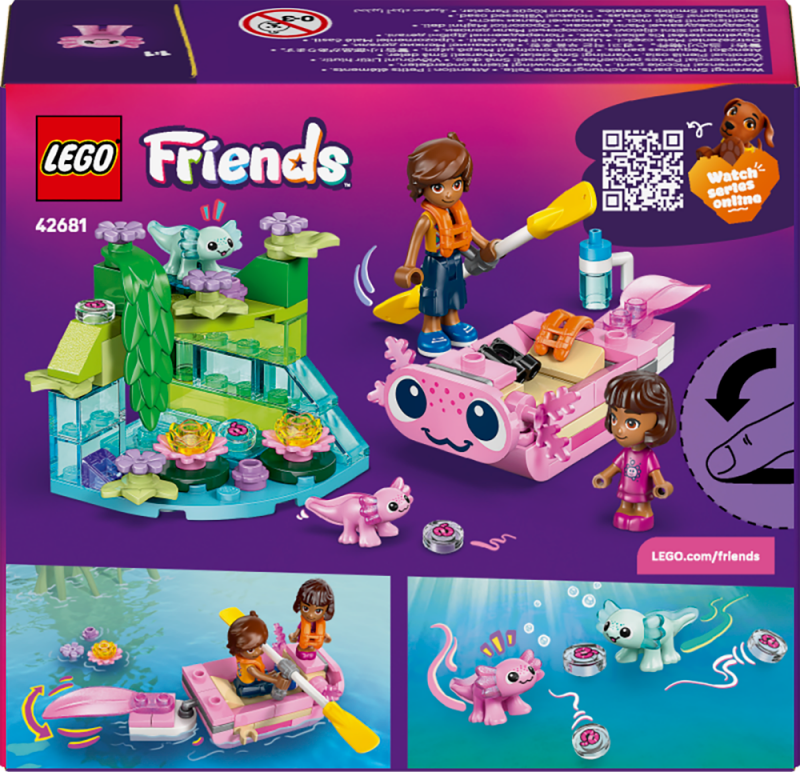 LEGO® Friends 42681 Dobrodružný člun s axolotly