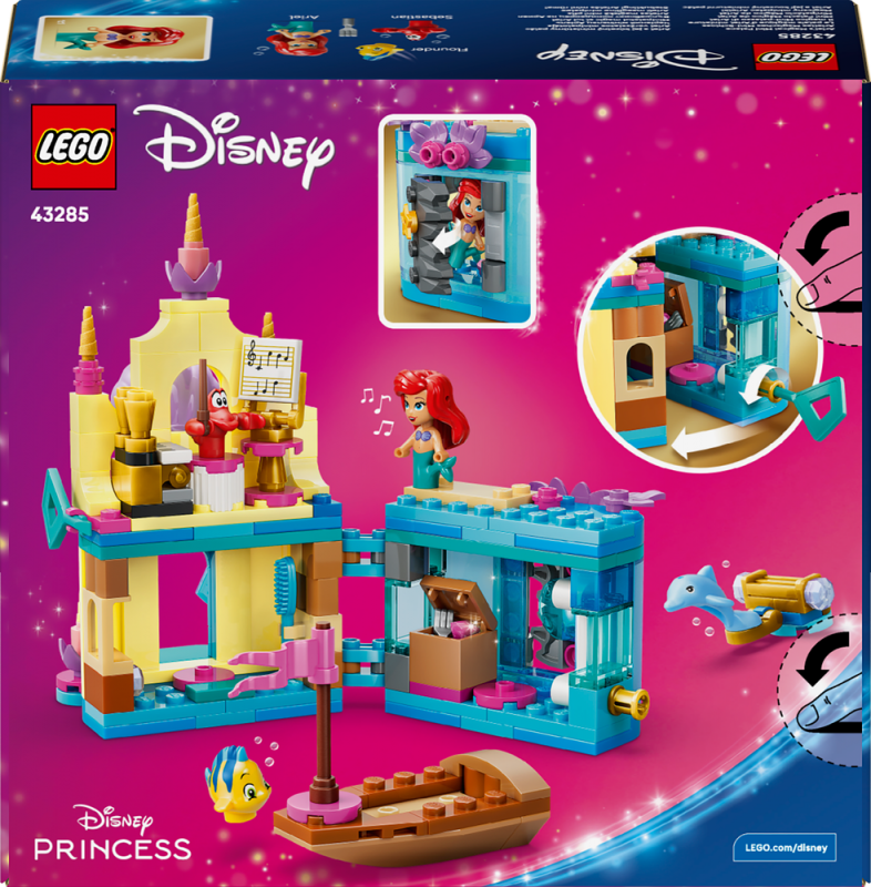 LEGO® │ Disney Princess 43285 Ariel a její kouzelný miniaturní palác