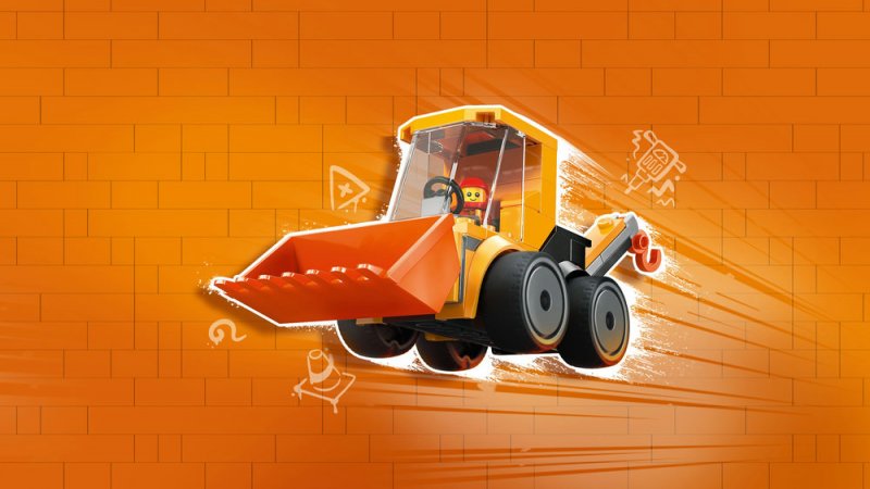 LEGO® City 60483 Autíčka – Stavební nakladač