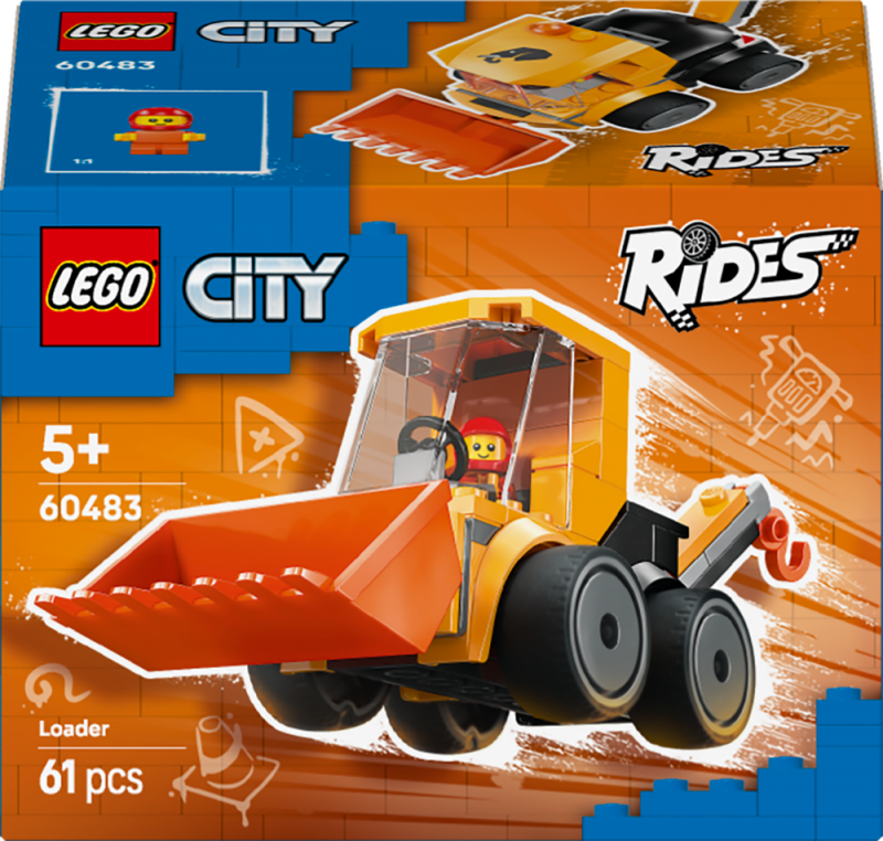 LEGO® City 60483 Autíčka – Stavební nakladač