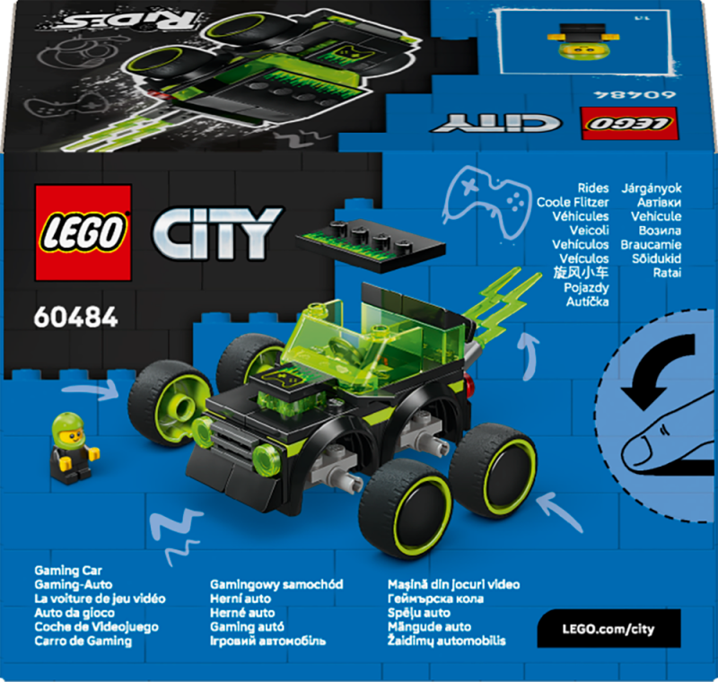 LEGO® City 60484 Autíčka – Herní závodní auto