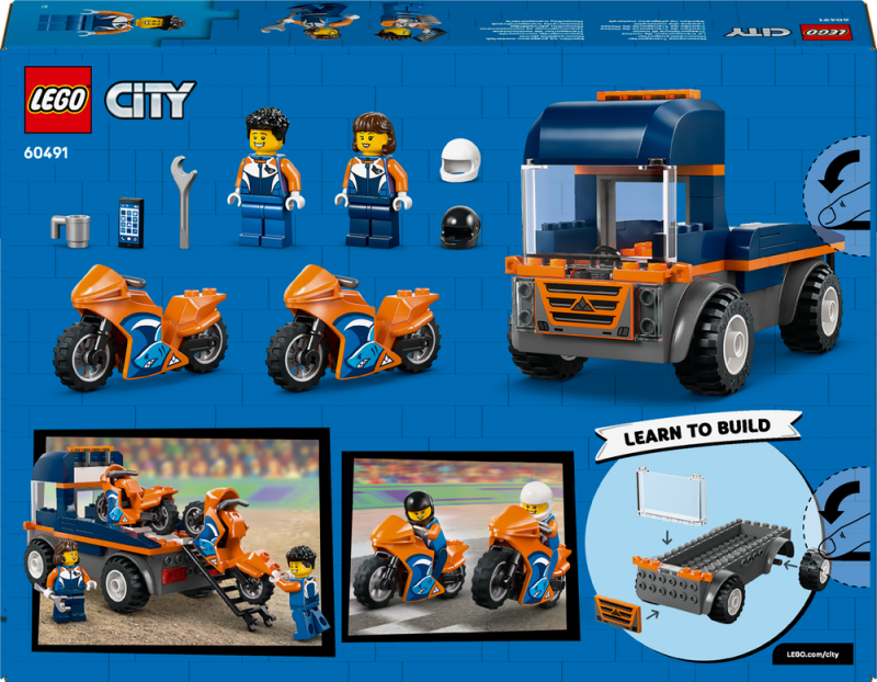 LEGO® City 60491 Kamion na přepravu motorek