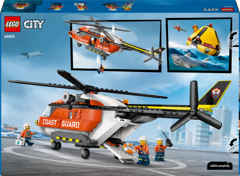 LEGO® City 60503 Helikoptéra pobřežní hlídky