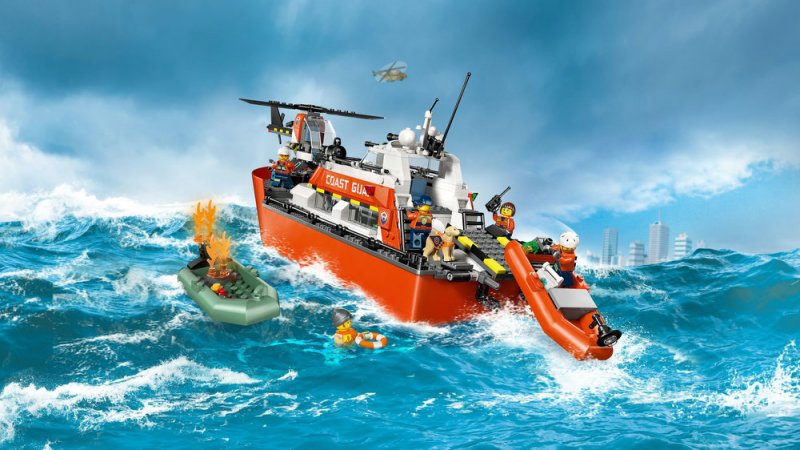LEGO® City 60504 Záchranný člun pobřežní hlídky a vrtulník