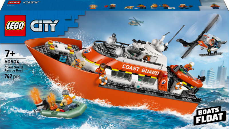 LEGO® City 60504 Záchranný člun pobřežní hlídky a vrtulník