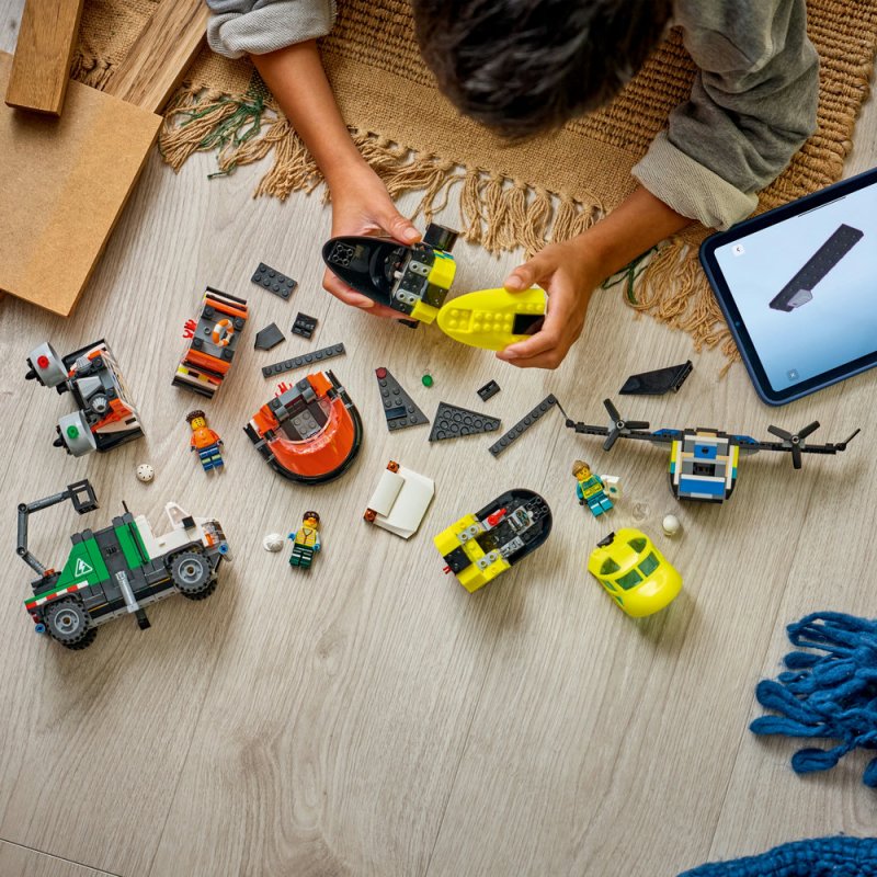 LEGO® City 60505 Remix: Letadlo, servisní vůz a vznášedlo