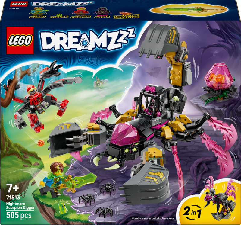 LEGO® DREAMZzz™ 71513 Škorpioní rypadlo z nočních můr