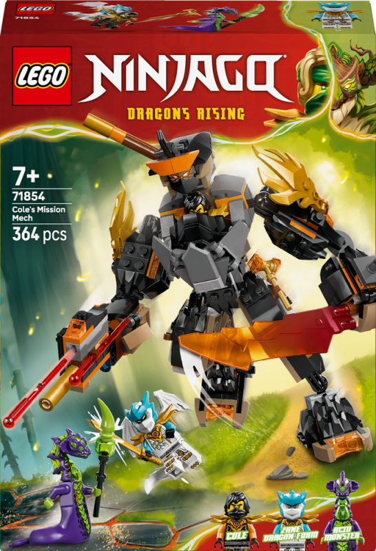 LEGO® NINJAGO® 71854 Coleův expediční robot a dračí Zane