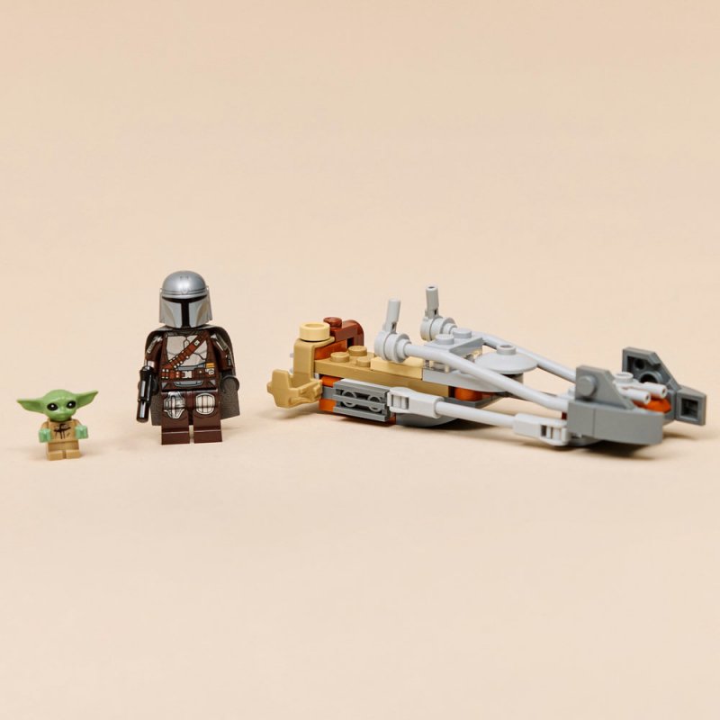 LEGO® Star Wars™ 75436 Mandalorian a Grogu a spídrová motorka