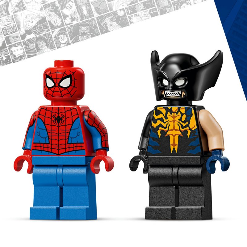 LEGO® ǀ Marvel 76336 Spider-Man a auto vs. venomizovaný Wolverine