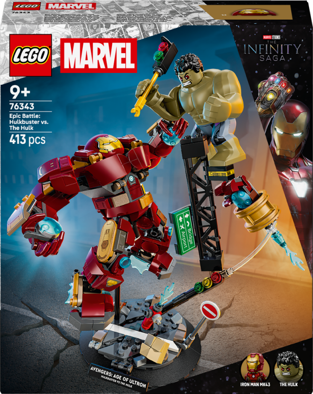 LEGO® ǀ Marvel 76343 Epický souboj: Hulkbuster vs. Hulk